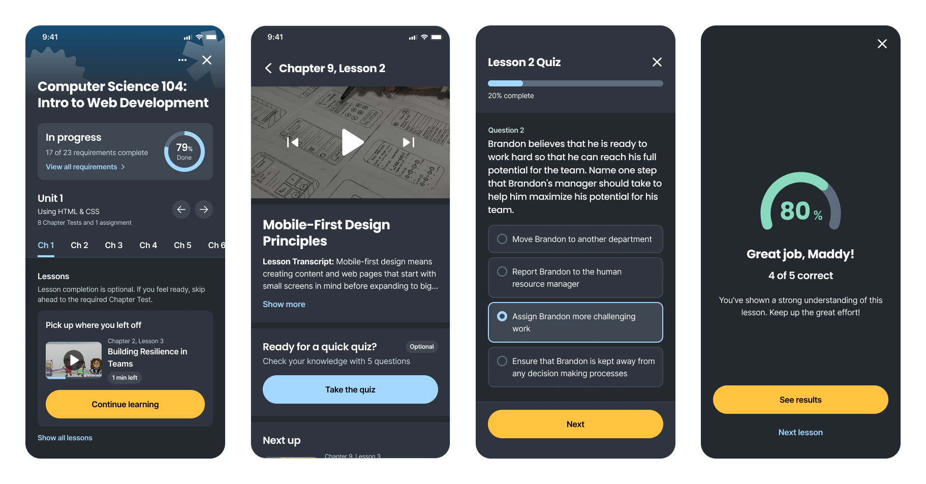 Eureka Design System — dark mode